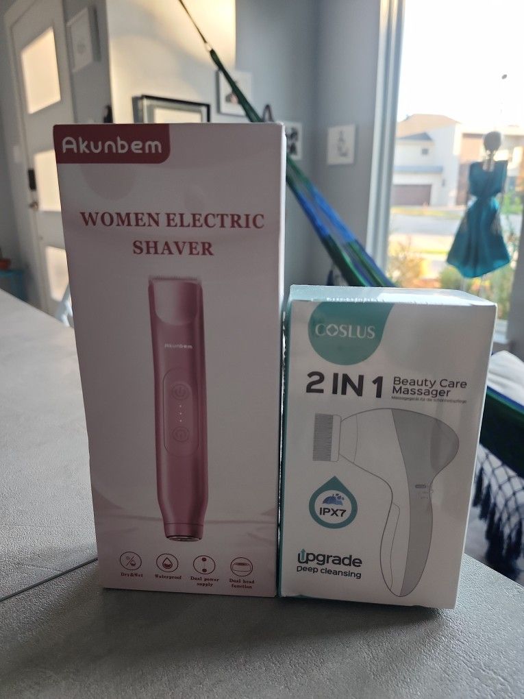 💈✨ Akunbem Women’s Electric Shaver + Coslus 2-in-1 Beauty Massager – $15 (Irving 75060)