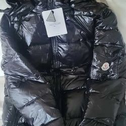 Black Moncler Coat Size 1 (Men’s Medium)