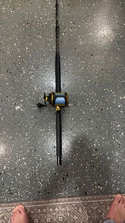 star rod 6foot line for 30-80lb Penn squall 60ld with 80lb braid