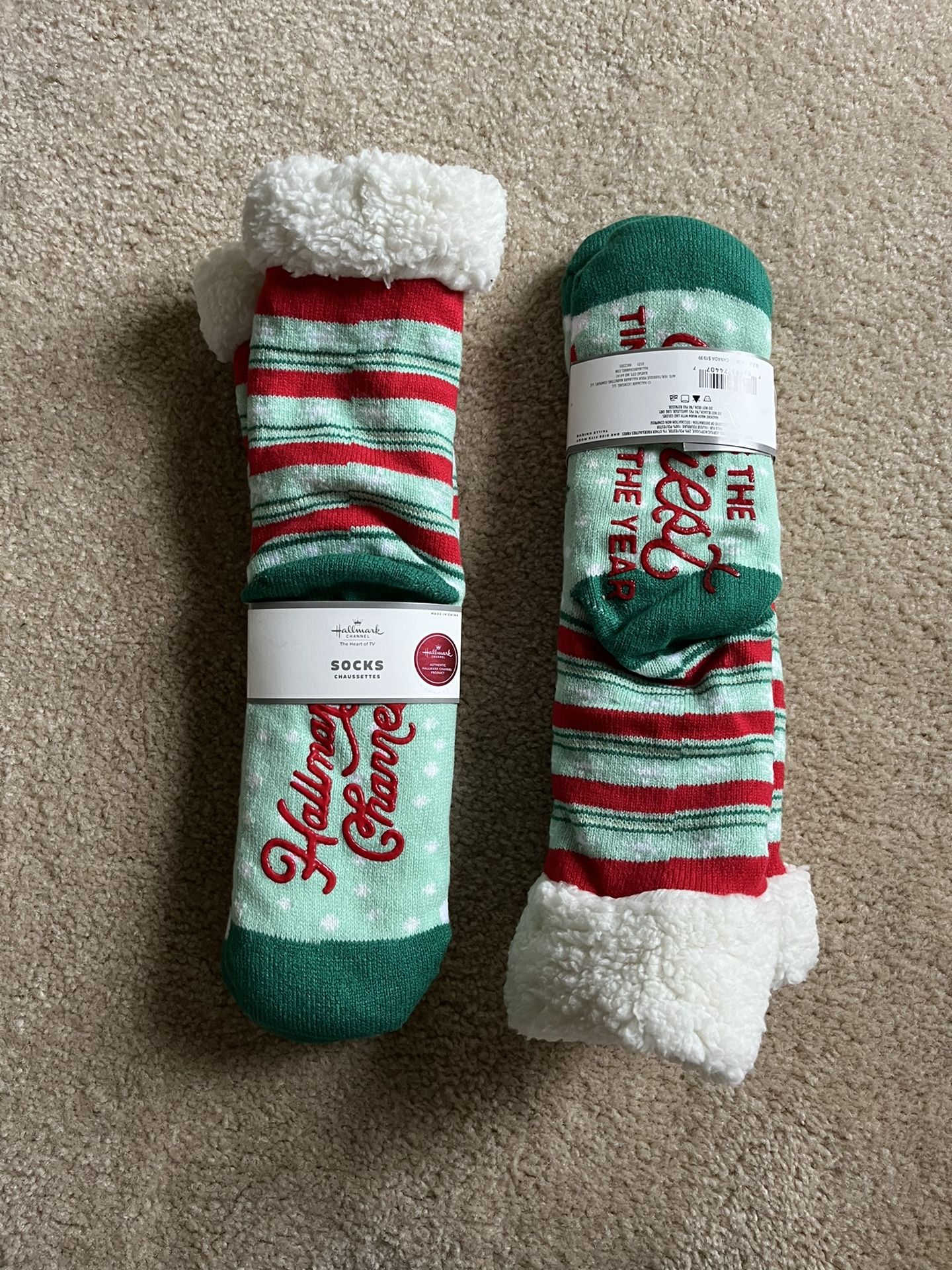 Hallmark Channel Slipper Socks-New