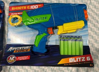 Adventure Force Foam Dart Blaster Bundle – 3 Blasters + Foam Darts