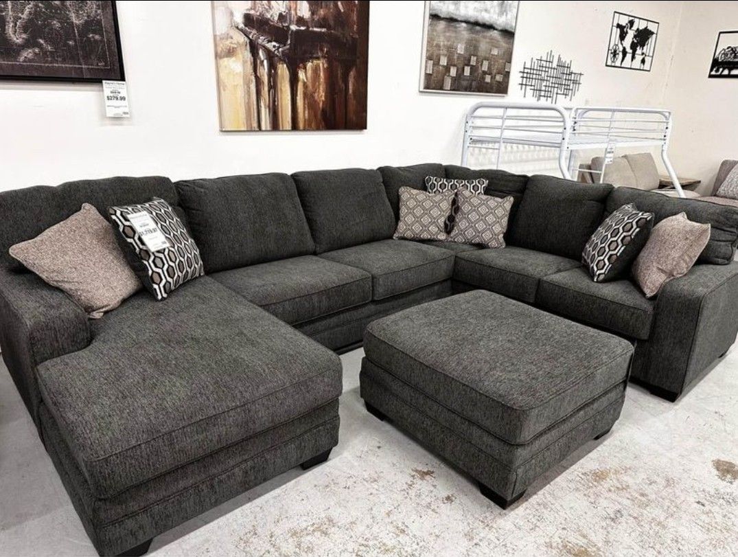 [OM] 🟪 Only $45 initial then take it home 🏡 Brand New Tracling 3 Piece Couch