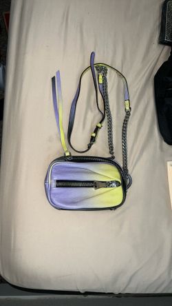 Aimee Kestenberg Tamitha Reef Ombré Green & Purple Leather Crossbody Handbag (NEW)