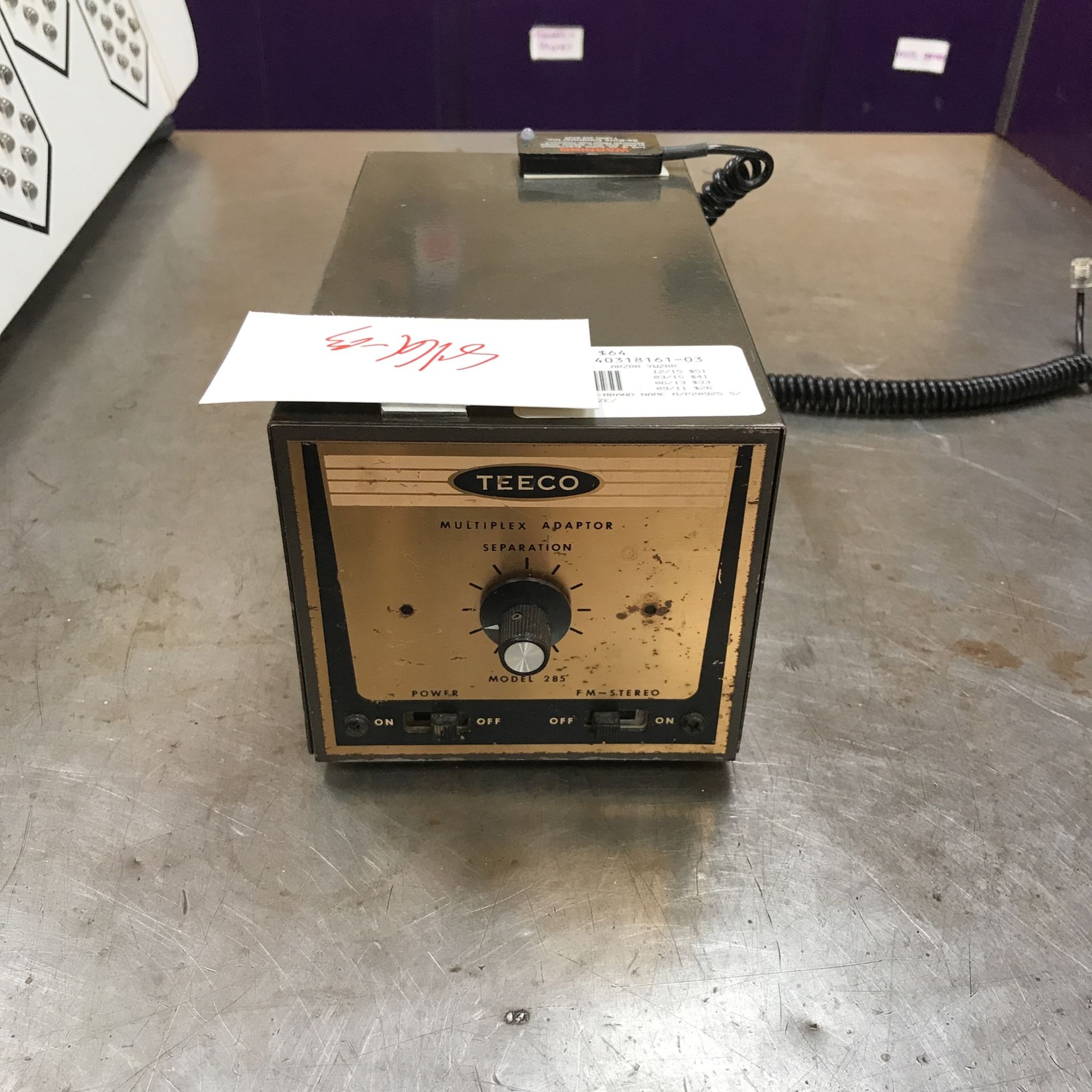 Teeco Multiplex Adaptor Separation M:285