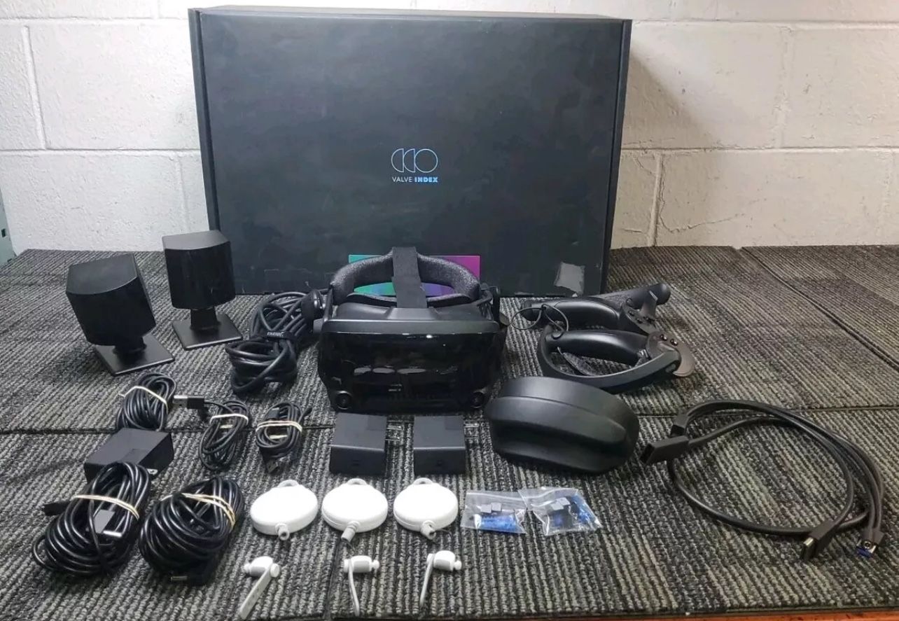 Valve Index VR Headset Kit with Accessories- Black