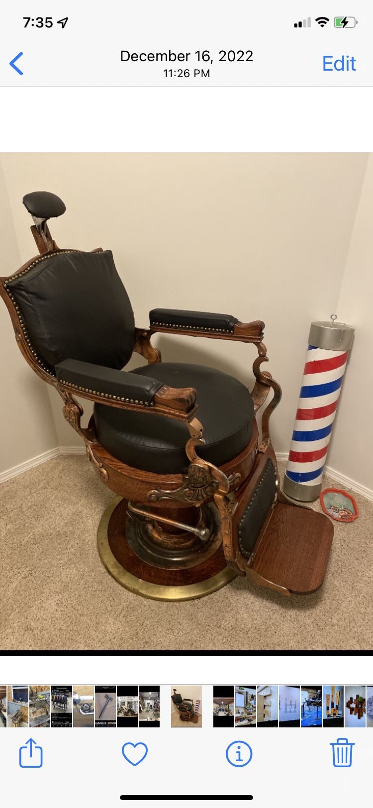 1890 Barber Chair