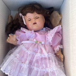  Vintage Porcelain Doll 