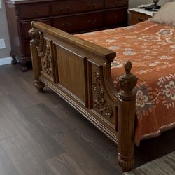 Queen Bed and mattress