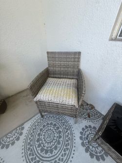 Outdoor chairs and table