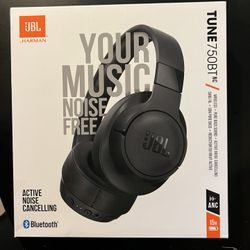 JBL TUNE 750BTNC Wireless Headphones (iPhone Samsung AirPods Beats)
