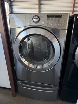 Lg electric dryer 7.4 cuft with pedestal
