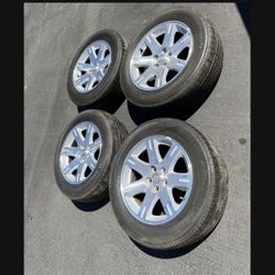 4 — 215/65r17 5x114.3 5x115 5x4.5 Stock Charger Chevy Impala Cr-v Camry Civic Accord Altima Sentra Tacoma Rims Wheels Tires!!!!