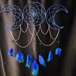 Blue Moon Phases Dreamcatcher