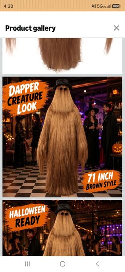 Halloween Costume Cousin itt from adams family. new with tags