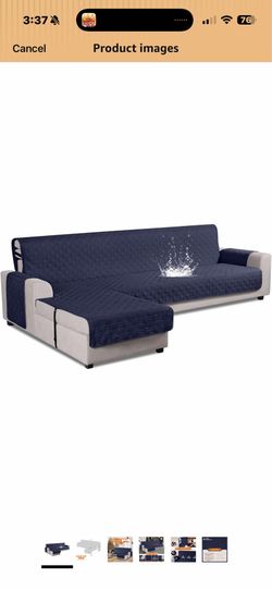L shape couch cover