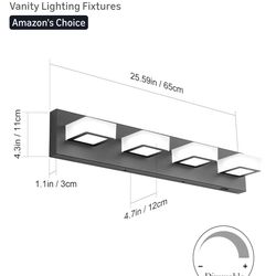Ralbay modern bathroom vanity light