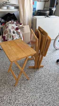 Set of 4 TV trays
