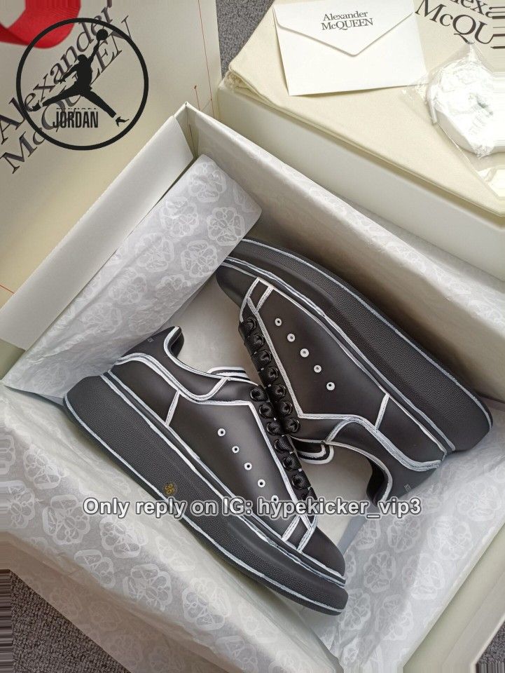 Alexander McQueen Oversized Black Sneaker With Box