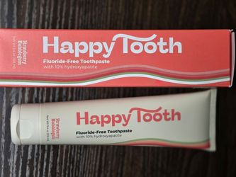 Happy Tooth Fluoride-Free Toothpaste Strawberry Bubblegum