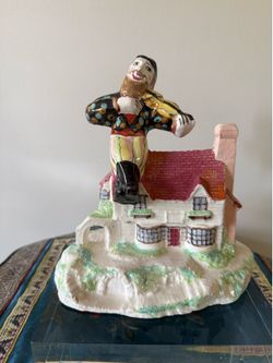 Rare ceramic sculpture “Fiddler on the Roof”, by Noi Volkov