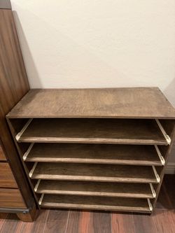5-Tier Wooden Shoe Rack Organizer