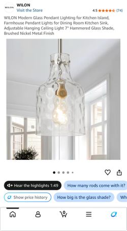 Modern Glass Pendant Lighting