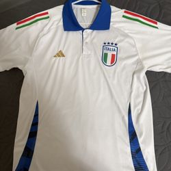 ITALIA FIGC PLAYER WHITE POLO 2024-25 