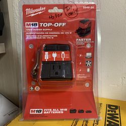 Milwaukee New Top Off Power Supply M18 No Battery