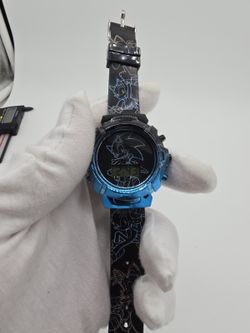 Sonic The Hedgehog Boys Metallic Gradient Flashing LCD Watch 30th Anniversary