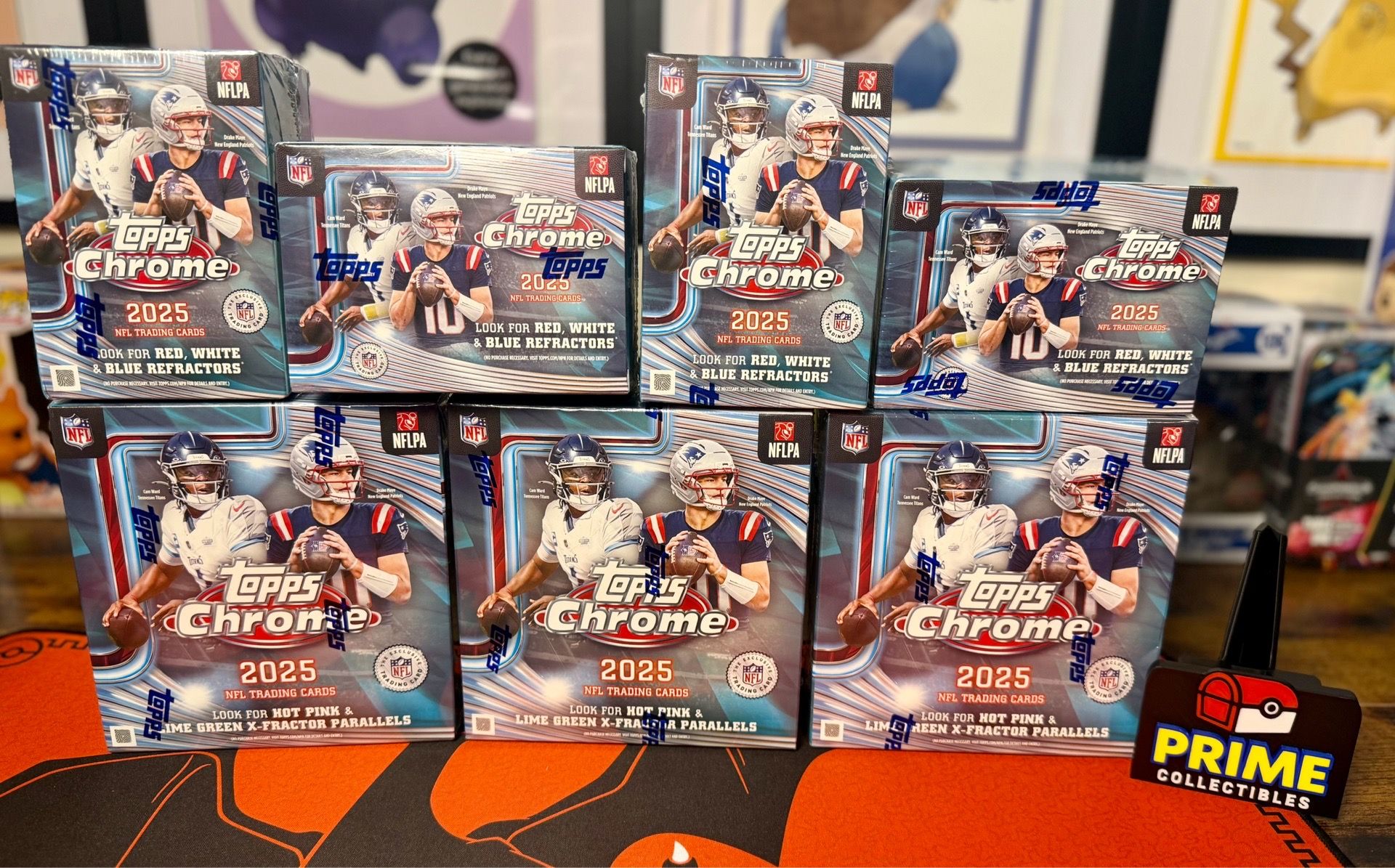 Topps Chrome NFL cards- Mega Boxes, Blasters and Hangers