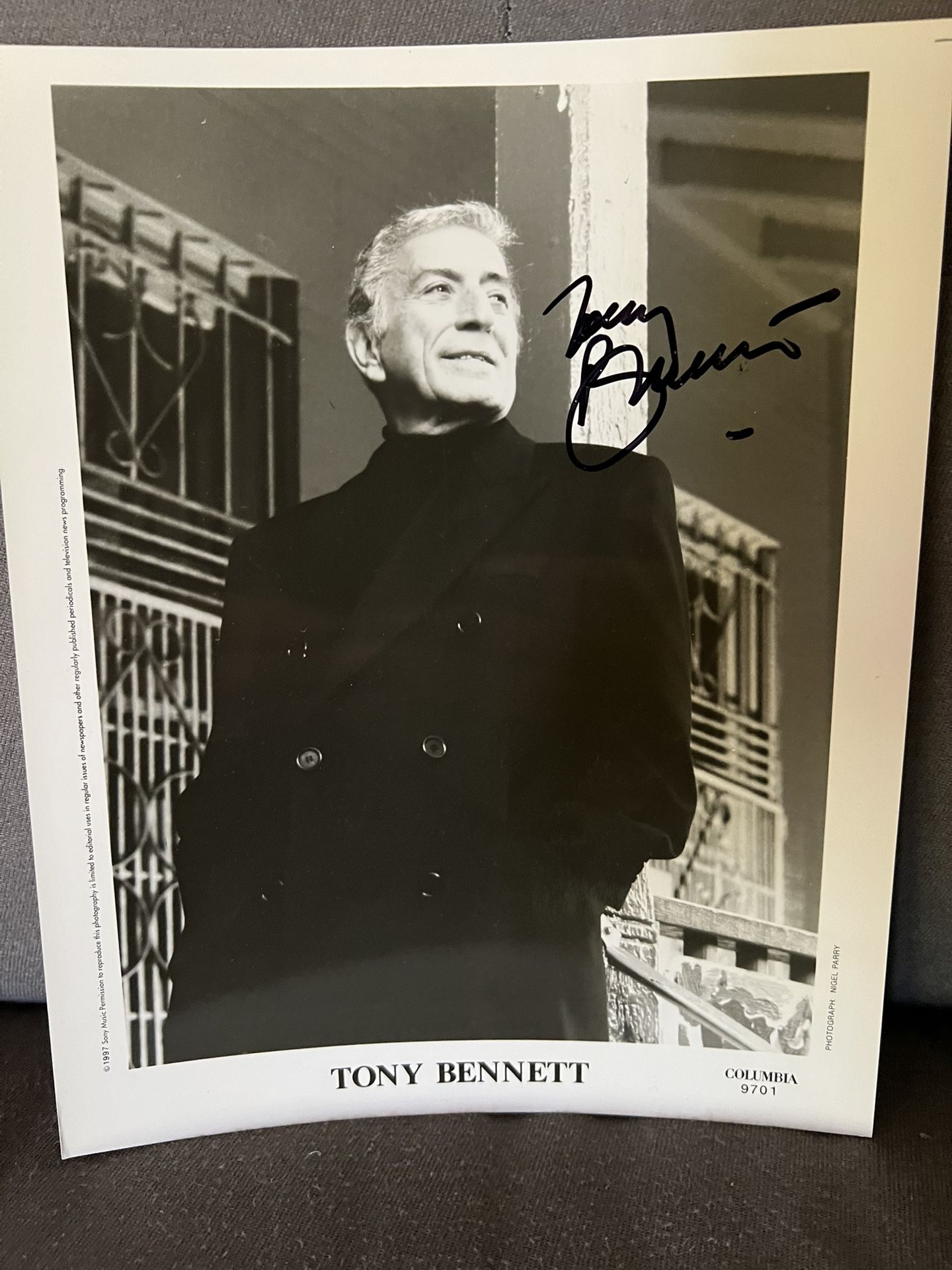 Tony Bennett Autographed Photo