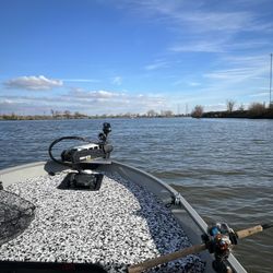 Tracker Guide V14 Aluminum Boat, Brand New Tohatsu 25HP electric Start Power Trim, Live Scope, Spot lock
