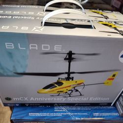 RC helicopter blade MCX anniversary ready to fly including remote controller battery and a charger $99 summer deal