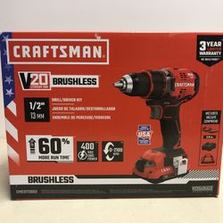 CRAFTSMAN V20 20-volt Max 1/2-in Cordless Drill (1-Battery Included,  Charger Included in the Drills department at