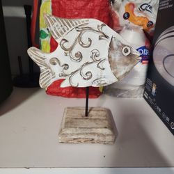 Wood Fish Decor