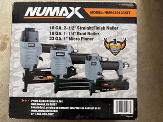 Brad Nailer, Straight Finish Nailer, and Micro Pinner - Never Used
