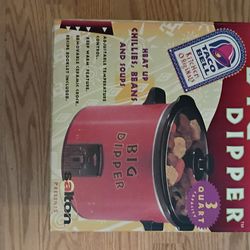big Dipper Taco Bell crock pot w recipe book