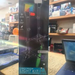 Bower 2-Pack LED Kit: RGB, White & Special Effects for Brilliant Content Creation