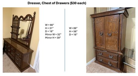 Dresser & Chest of Drawers