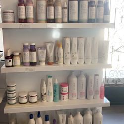 MATRIX professional salon display shelf with storage and Led lites