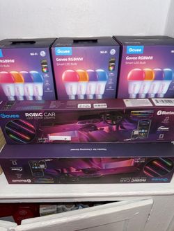 Govee color changing bulbs and Govee car interior Led strips