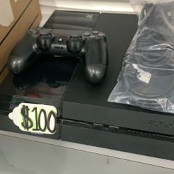 PlayStation 4 With Controller and Cords.  Ready To Go. Going Cheap 