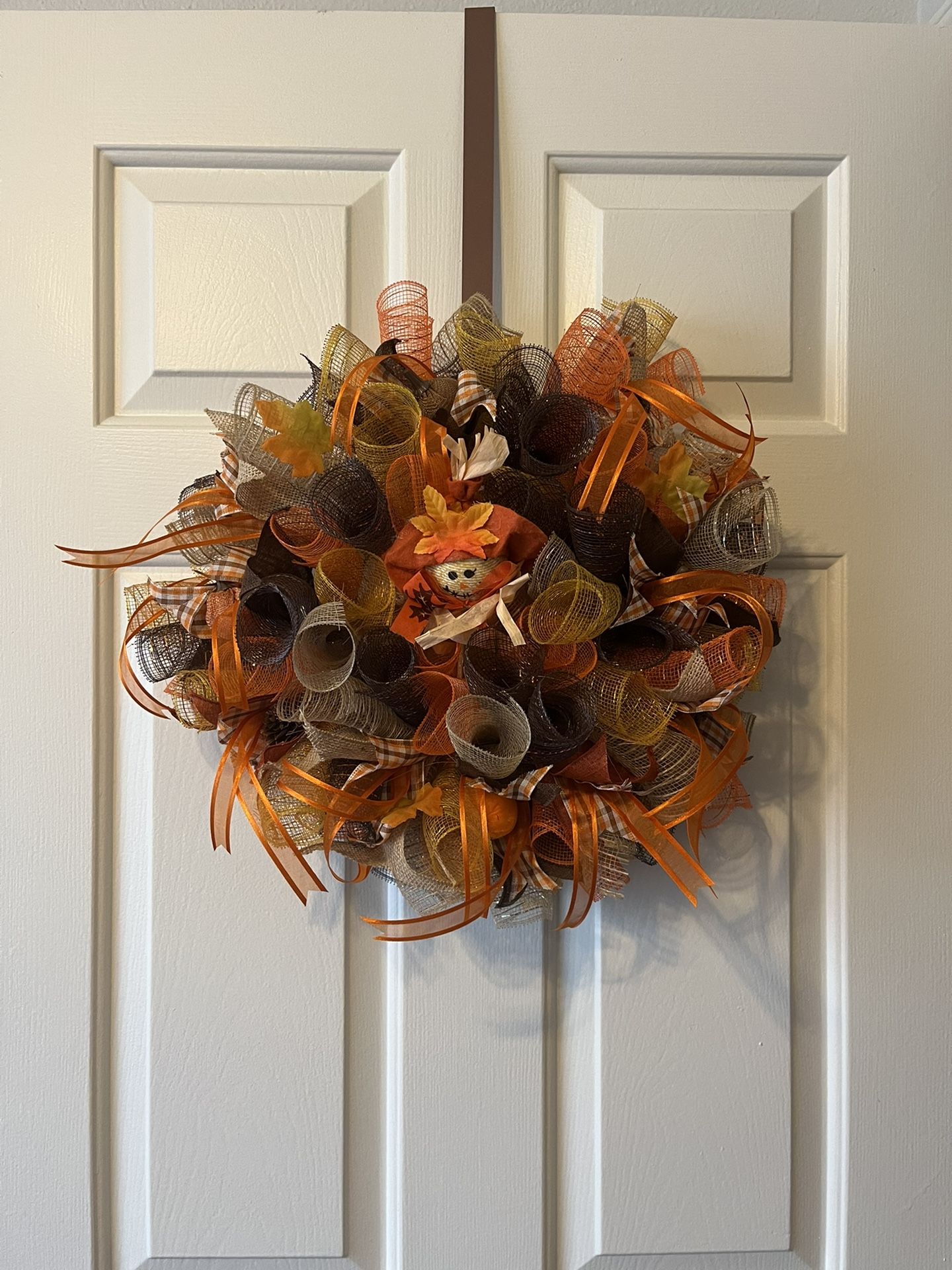 Fall 10” Mesh Wreath