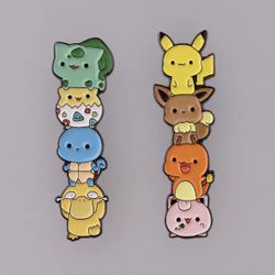 2pcs Pokemon Enamel Brooches Pin Set