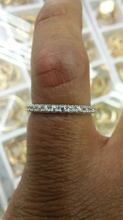 14k Gold ring CZ stones