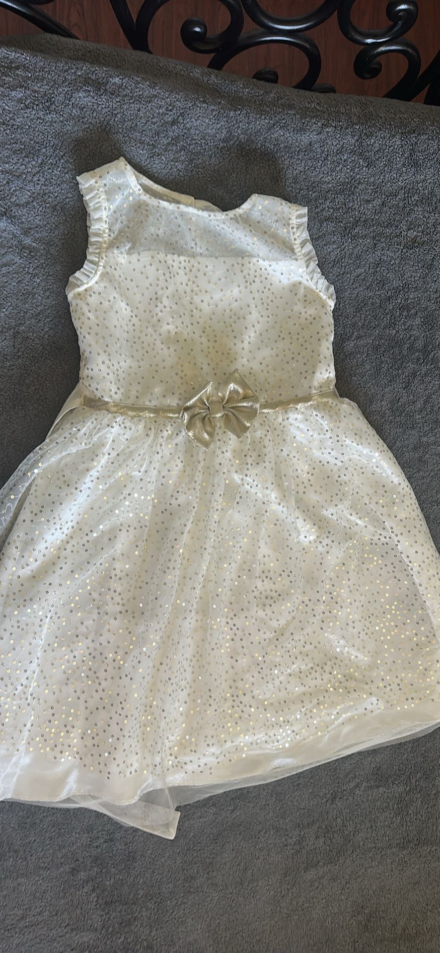 Beige And Gold Dress 