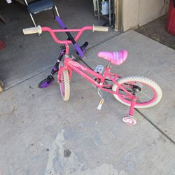 Girls Bike And Skooter 