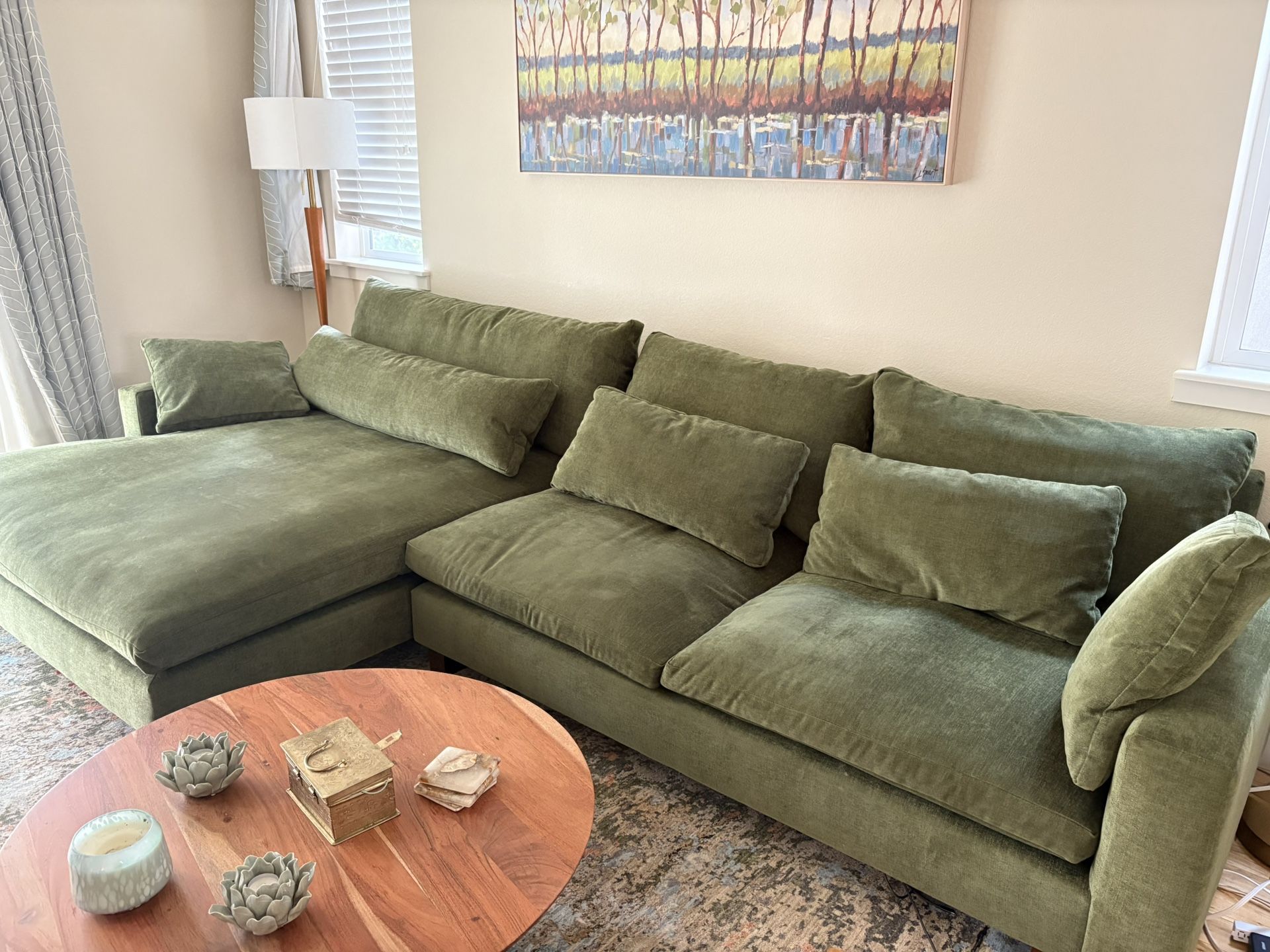 West Elm Harmony Double Chaise Sectional – Excellent Condition