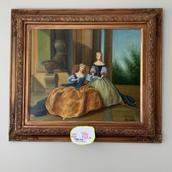 Beautiful Hand Painted Painting In Frame