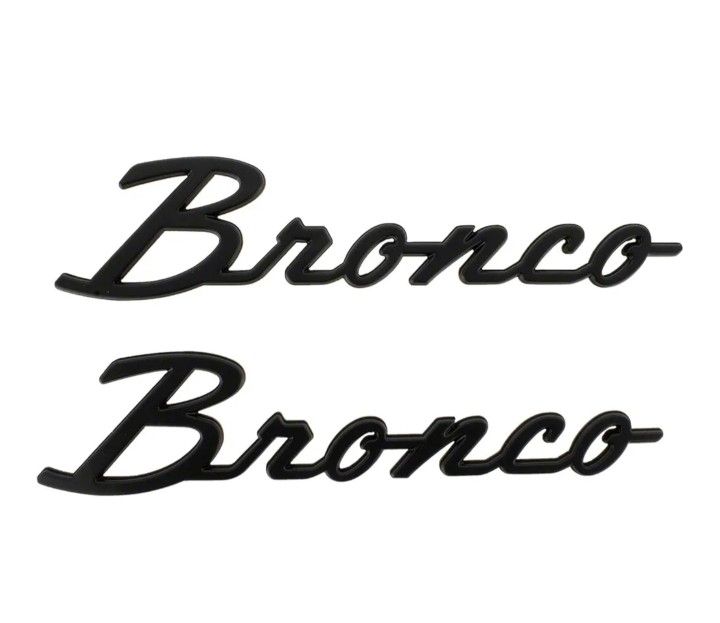 Ford Bronco 2021-2024 Classic Matte Black Fender Badge Kit